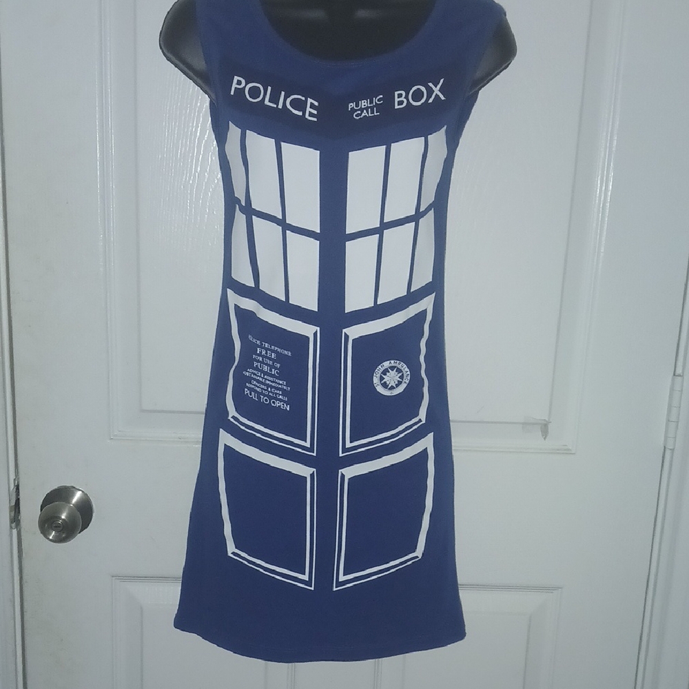 Dr Who Blue Police Box Dress